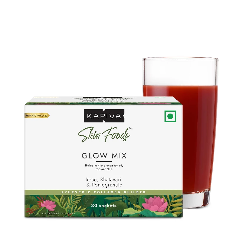 Kapiva Skin Foods Glow Mix Ayurvedic Skin Supplement, 30 Sachets-1.webp